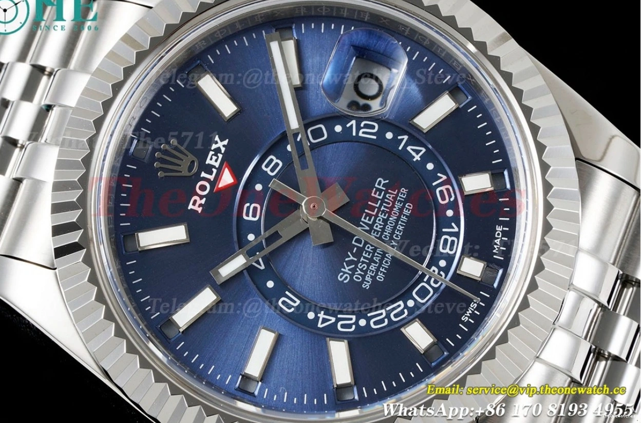 A9001 Stk SS  Jubilee FNF SkyDweller Blue 326934 SS 42mm 0430